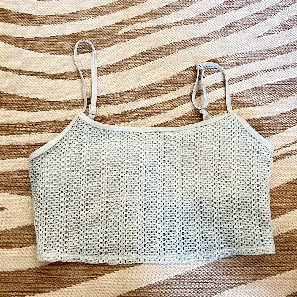 Aerie Knit Cropped Camisole Plus size Tank Top - Light Mint